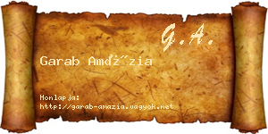Garab Amázia névjegykártya